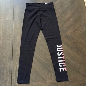 Justice Black Leggings with tags on